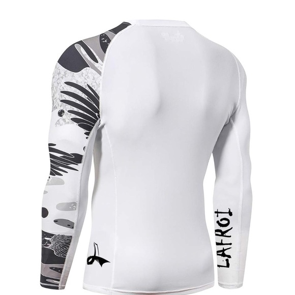 LAFROI Long Sleeve Baselayer Skins Performance Fit Compression Rash Guard-Men XL - Picture 3 of 11